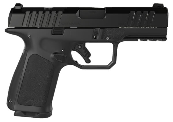 Rost Martin RM1CBLKOSP15 RM1C 9mm Luger 15+1 4" Black Match Grade Barrel, Black Tenifer Optic Ready/Serrated Steel Slide, Black Polymer Frame w/Picatinny Rail, Textured Grip, Ambidextrous