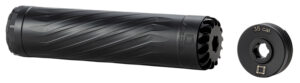 Anechoic X35B Anechox 35 35Cal/338Lapua/338/35Magnums Black Stainless Steel/Titanium 1 3/8"x24 w/ 1/2"x28 DTA