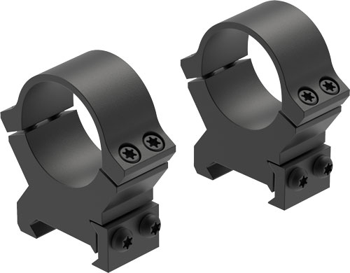 Leupold PRW2 1 inch high matte black Weaver-style scope rings, two-piece steel set