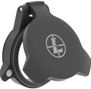 Leupold Alumina flip-back lens cover 24mm matte black screw-on objective cover