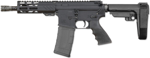 Rock River Arms BLK2132 LAR-15M 300 AAC Blackout 30+1 8" Black M-LOK Handguard, Black Aluminum Picatinny Rail Receiver, Black Polymer SB Tactical SBA3 Arm Brace, Black Hogue Rubber Grip