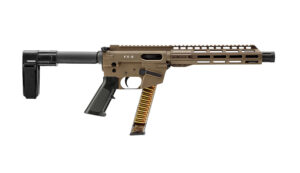 Freedom Ordnance FX-9P Pistol, 9mm Luger, 10-Inch Barrel, FDE, SB Mini Brace, 31-Round