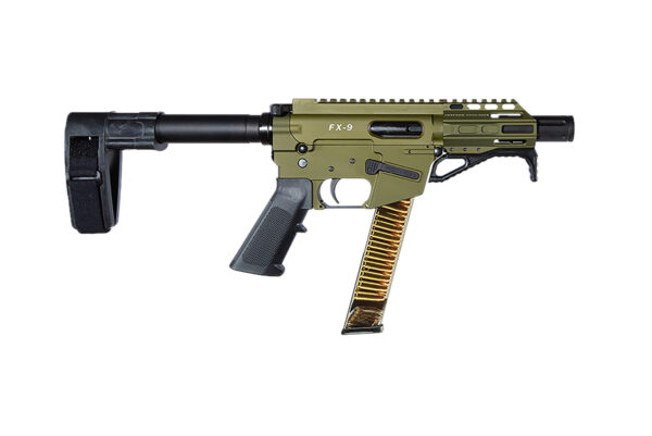 Freedom Ordnance FX-9P Pistol, 9mm Luger, 4-Inch Barrel, OD Green, 31-Round