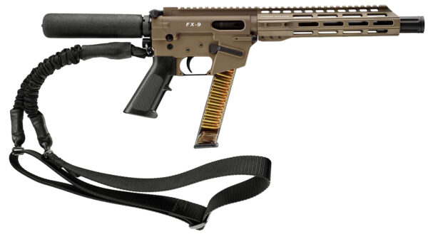Freedom Ordnance FX-9P Pistol, 9mm Luger, 10-Inch Barrel, FDE, Pistol Tube, 31-Round