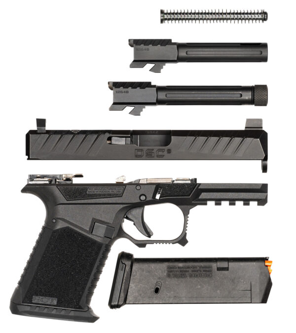 SCT Manufacturing DSC9 9mm Pistol Frame, 4-inch, 15+1, Black