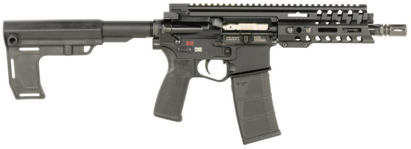 Patriot Ordnance Factory 2169 P415 Edge 5.56 NATO 30+1 7.25" Black Nitride Threaded Barrel, Black Anodized Aluminum Receiver