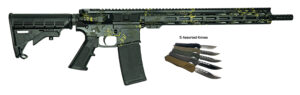 GLFA GL15 LBLK-RIFLE BUNDLE 223 RIFLE LICHEN-BLK