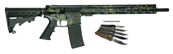 GLFA GL15 LBLK-RIFLE BUNDLE 223 RIFLE LICHEN-BLK