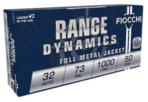 Fiocchi 32AP Range Dynamics 32ACP 73gr Full Metal Jacket 50 Per Box/20 Case