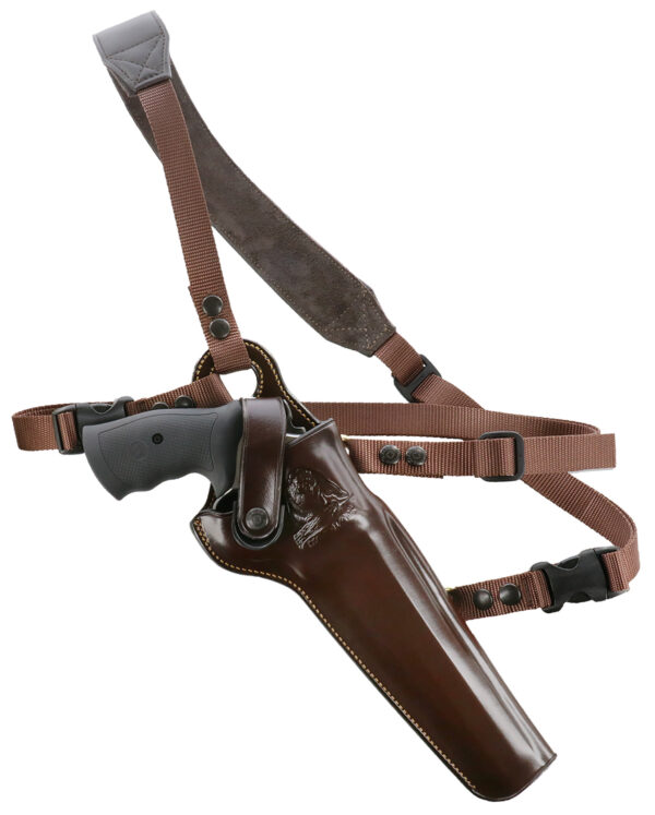 Galco Kodiak Chest Holster, Havana Brown, S&W 460/500, Right Hand
