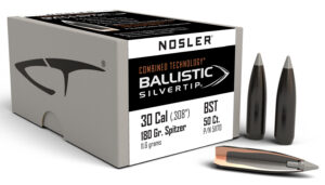 Nosler Ballistic Silvertip .30 Cal 180gr Bullets