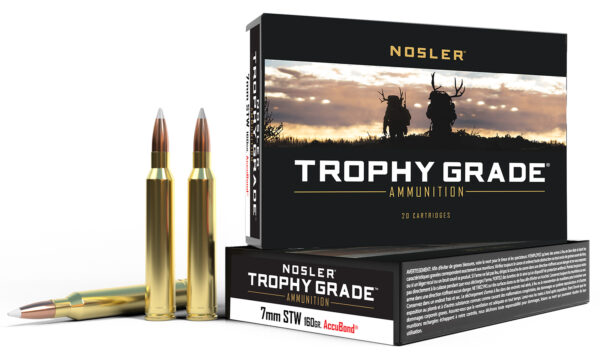 Nosler 60047 Trophy Grade 7mmSTW 160gr Nosler AccuBond 20 Per Box/10 Case