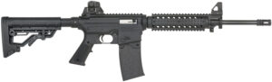 Mossberg 37205 715 Tactical Full Size 22 LR 10+1 16.25" Matte Blued Steel Barrel, Black Picatinny Rail Receiver, Black A2 Adjustable Synthetic Stock, Black Polymer Grip, Right Hand