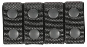 Blackhawk 44B351BK Belt Keeper 2.25" Black Nylon Snap Mount