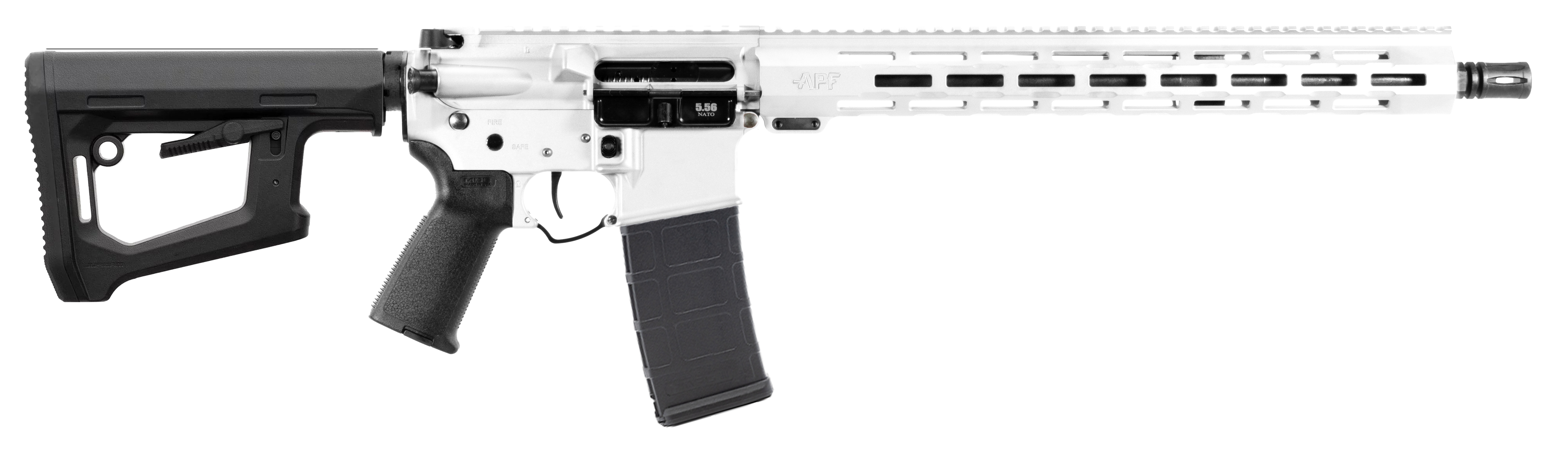 APF Fury AR-15 Rifle, 5.56 NATO, 16-Inch, White, M-LOK