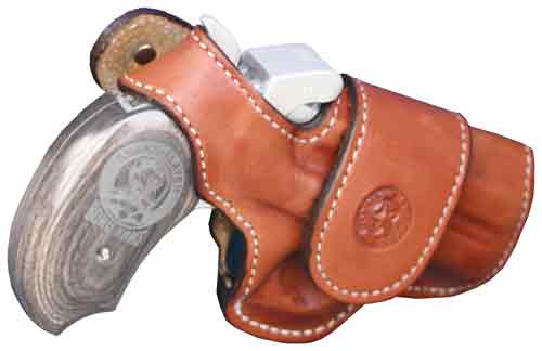 Bond Arms Leather Driving Holster for 4.5in Bond Arms SnakeSlayer IV derringers, Tan