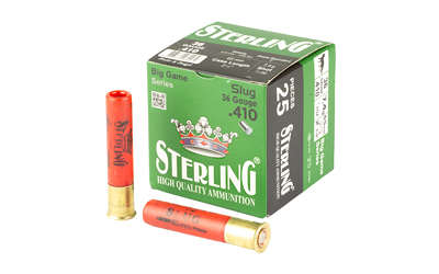 Sterling Big Game 410 Bore 2.5-Inch Slug, 25-Round Box