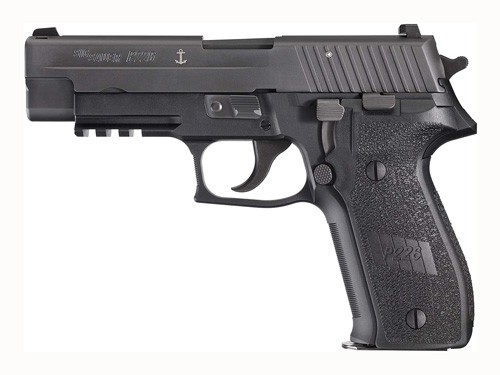 SIG P226 MK25 9MM 4.4" SIGLITE - (3)15RD US NAVY ANCHOR BLACK