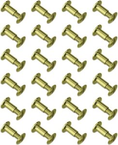 GROVTEC BRASS CHICAGO SCREWS - 24-PACK