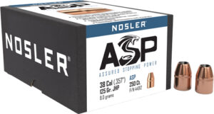 Nosler .357/.38 Caliber 125gr JHP Bullets
