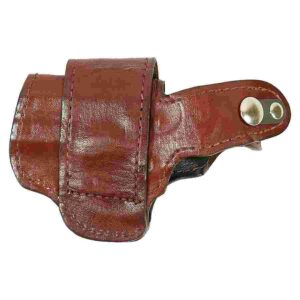 Bond Arms Leather Driving Holster for 3in-barrel Bond Arms derringers, Brown with Henna Stitching