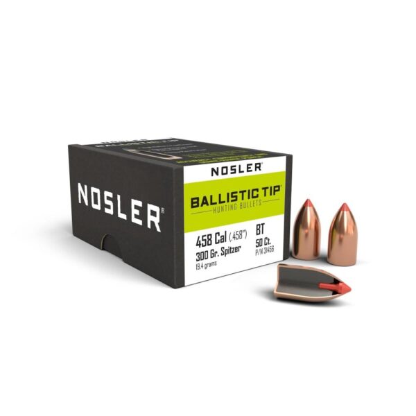 Nosler Ballistic Tip .458 SOCOM 300gr Hunting Bullets