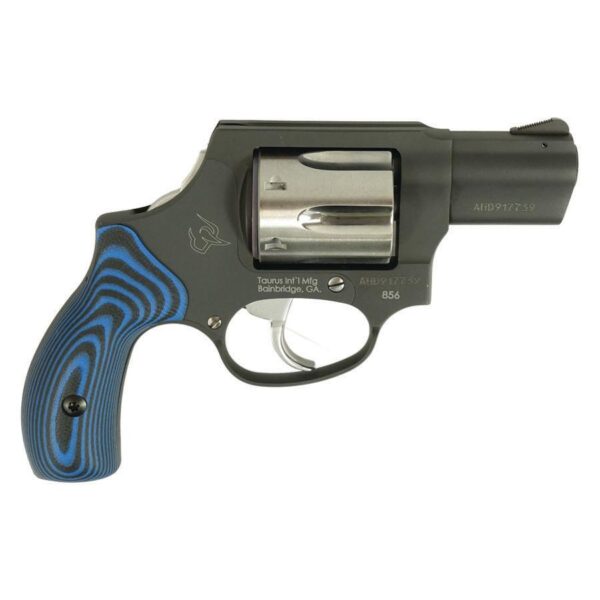 https3A2F2Fmedia.chattanoogashooting.com2Fimages2Fproduct2FTX285623CHVZ212Ftaurus 856 38sp bk ss ch 2 6rds vz blue s g tx285623chvz21 0001 Right