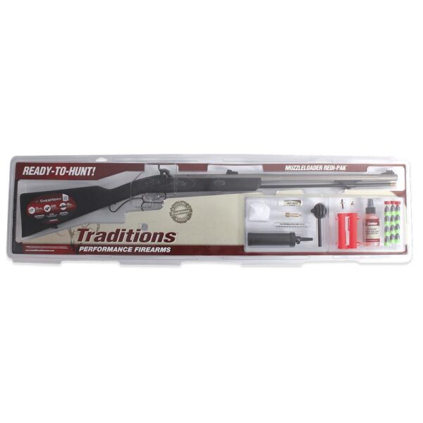 Traditions ShedHorn Redi-Pak Muzzleloader Rifle Kit .50 Cal 26" Barrel Black