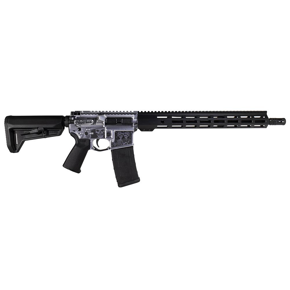 Shark Coast Tactical Day of the Dead Rifle 5.56 NATO, CA Compliant, 16-inch, 10-Round - Shark Coast Tactical