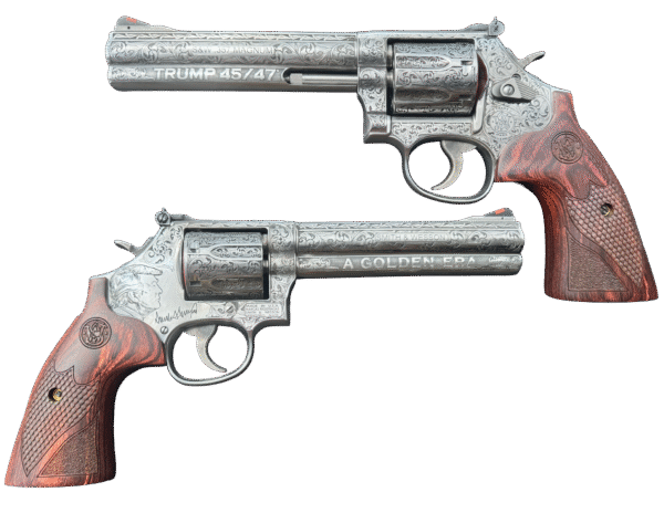 Smith & Wesson 686 Plus Deluxe Revolver, .357 Magnum, 6-Inch Barrel, Golden Era Deep Engraved, 7-Shot