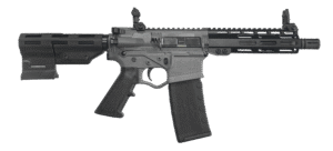 ATI ALPHA MAXX 5.56 PISTOL 7.5" BBL 7" HG, SNIPER GREY, PARBRACE, FLIP UPS, 1-30RD