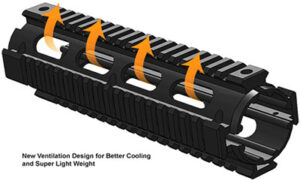 UTG 9in Picatinny 2-Piece Drop-In Mid-Length AR-15 Handguard Rail - view 2