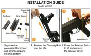 UTG Picatinny Quad Rail for AK47 Yugo M70, Drop-In - view 4