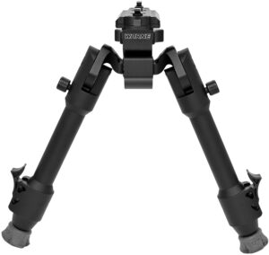 Warne 7904M Skyline Precision Bipod Folding Black Aluminum/Steel
