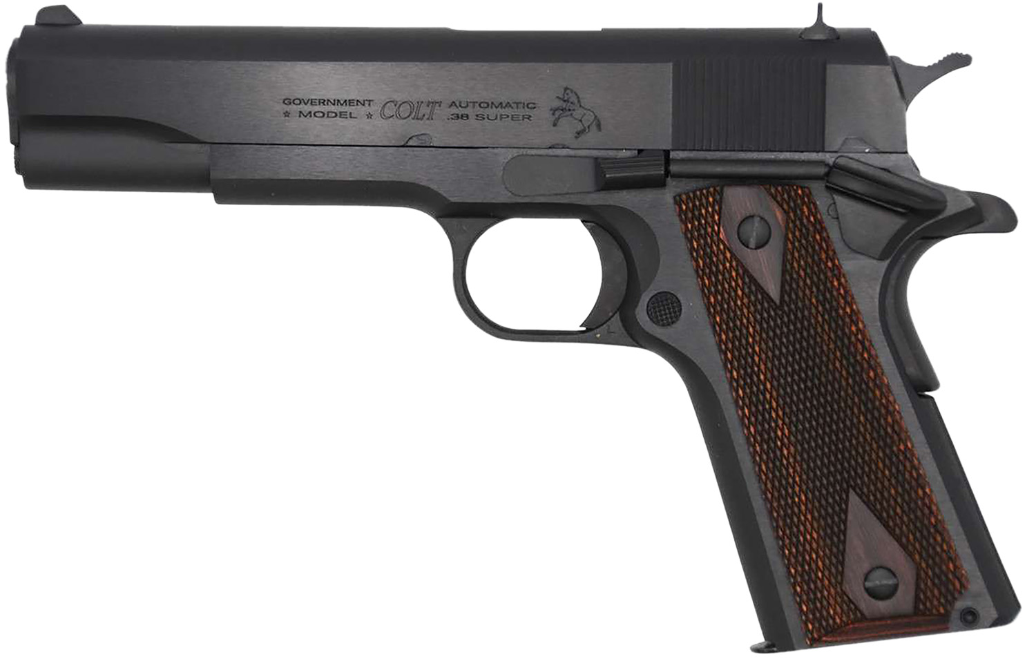 Colt Government 1911 Pistol, .38 Super, National Match Barrel, Blued