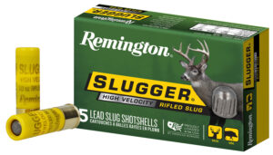 Remington Ammunition 28608 Slugger High Velocity 20 Gauge 2.75" 1/2 oz Rifled Slug Shot 5 Per Box/ 50 Cs