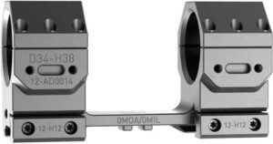 Audere Adversus 34mm High Scope Mount, Black - view 3