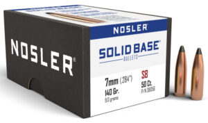 Nosler Solid Base Rifle Bullets, 7mm 140gr Soft Point