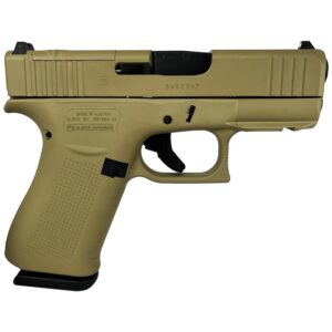 Glock 43X MOS Custom Pistol, 9mm, FDE, 3.41-Inch Barrel, 10-Round