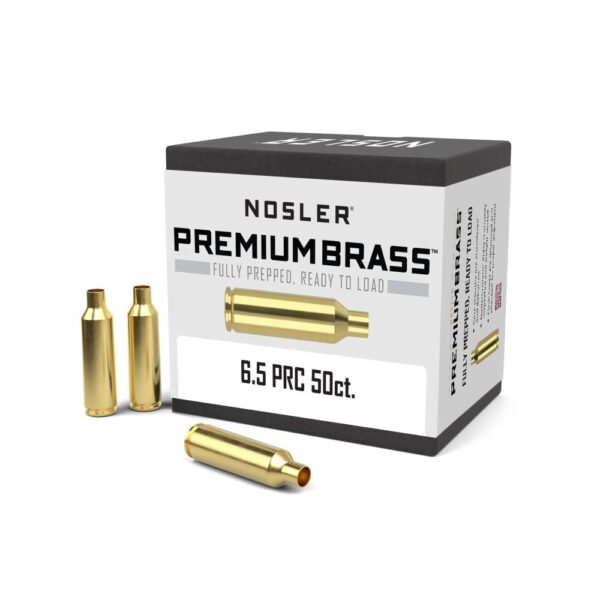 Nosler Unprimed Premium Brass Rifle Cases, 6.5 PRC, 50ct