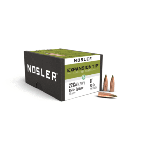 Nosler E-Tip Lead-Free Rifle Bullets, .224 in 55gr