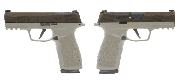 Sig Sauer P365 X-Macro Pistol, 9mm, 3.7-Inch Barrel, Bronze/Tan, 17-Round