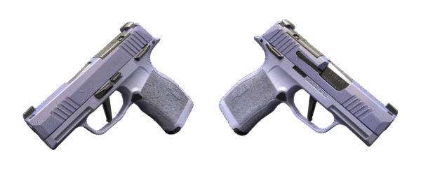 SIG SAUER P365X 2 TONE PURPLE 9MM PSTL 3.10" 2-12RD OPTIC RDY MANUAL SAFETY