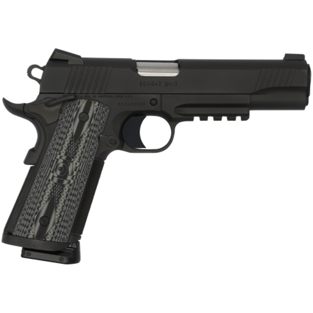 Colt 1911 CCU Rail Pistol, .45 ACP, 5-Inch, Matte Black DLC, 8-Round