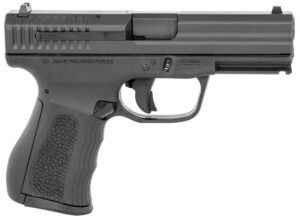 FMK G9C1G2BSS 9C1 G2 9mm Luger 14+1 4" Black Stainless Steel Barrel, Black Serrated Carbon Steel Slide, Black Polymer Frame w/Picatinny Rail, Black Backstrap Grip