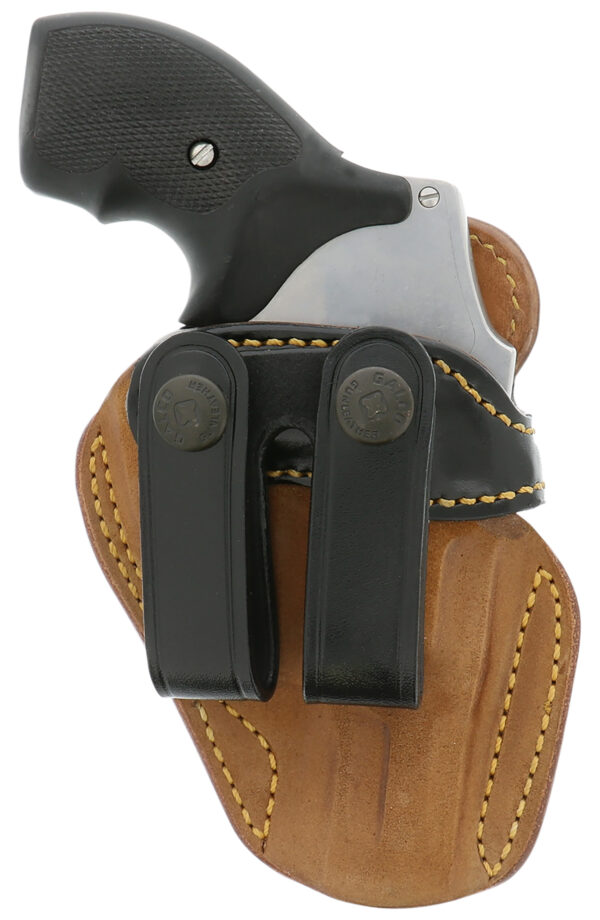 Galco Royal Guard 2.0 IWB Holster, Natural/Black Horsehide, Fits Glock 42/43/43X and SIG P365, Right-Hand