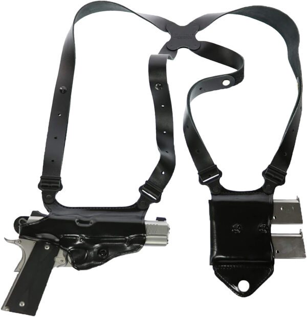 Galco Miami Classic II Shoulder Holster System for Sig P365, Black, Right Hand