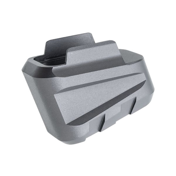 Tyrant CNC SIG P320 +5 Magazine Extension, Grey Aluminum