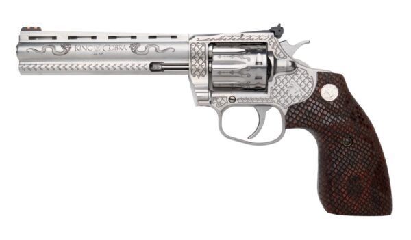 Colt King Cobra Revolver, .22 LR, 6-Inch Barrel, Engraved