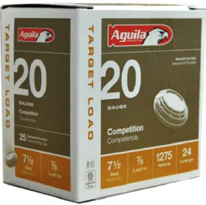 Aguila 20 Gauge Ammunition 1CHB2037 2 3/4" 7/8oz 1275 Fps #7.5 Shot 25 Rounds